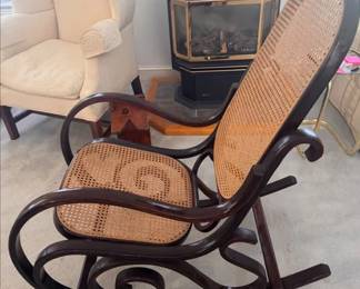 Thonet-style bentwood rocking chair