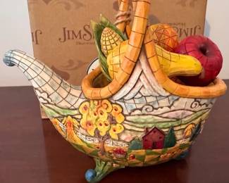 Jim Shore Heartwood Creek 'Basket of Plenty'