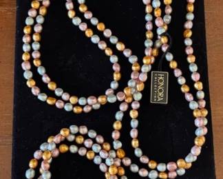 Honora Collection freshwater pearls necklace and bracelets