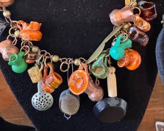 Fun folk art necklaces