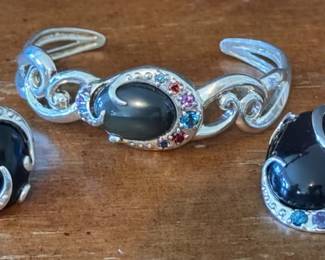 Carolyn Pollack 'Moondance' sterling silver bracelet, pendant and ring set