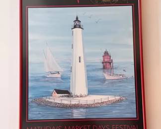Signed P. Buckley Moss Mathews Market Days poster