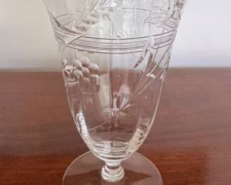 Sets of etched glassware