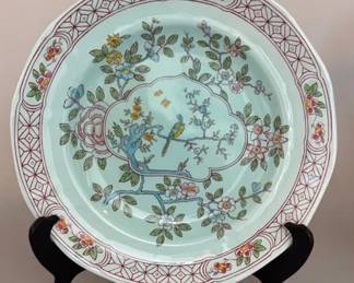 Calyx Ware 'Singapore Bird' vintage ironstone decorative plate
