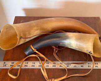 Vintage powder horns