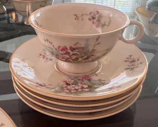 Set of Theodore Haviland 'New York Apple Blossom' pattern china