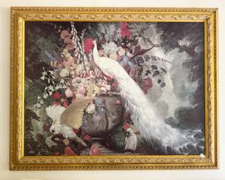 many pieces of wall art, paintings, prints, etc