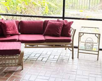 Meadowcraft-style patio set