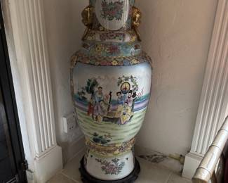 Asian floor vase
