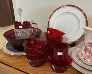 Vtg Glassware