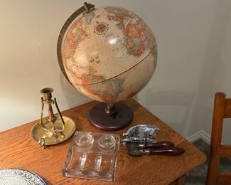 Globe, Candlestick Holders