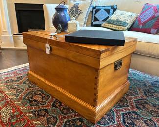 Wooden Storage Trunk
