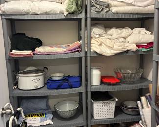 Storage Shelves, Linens