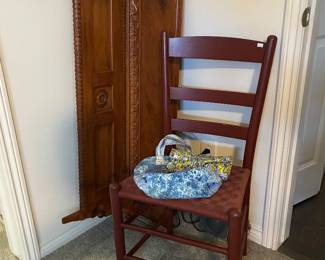 Wooden Chair, Wooden Wall Shelf