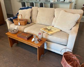 Sofa, Longaberger Handwoven Basket
