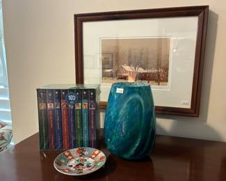 Books, Decorative Vase, Wall Decor