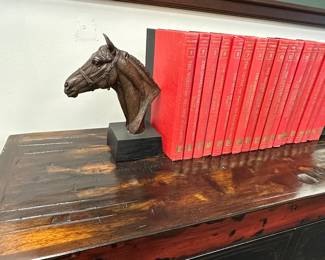 English horse bookends