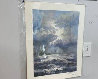 Original Chicago waterscape watercolor