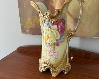 hand painted Nippon pitcher