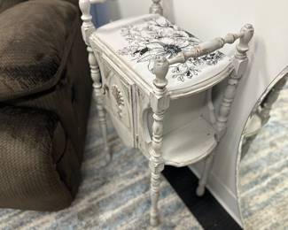 painted smoking stand