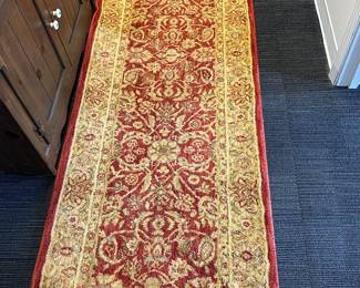 Jewelry tone red and gold runner, American Made
