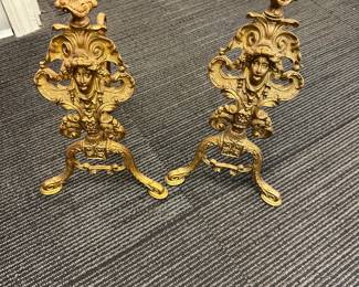 antique French Andirons
