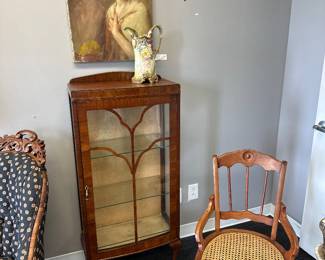 Antique Edwardian mahogany curio