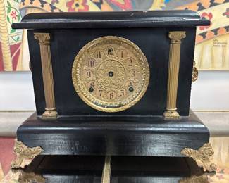 antique black clock