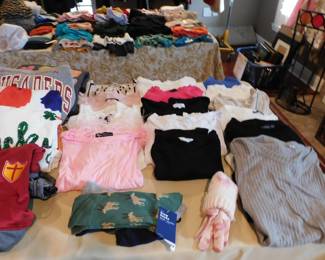 Young women's clothing; various sizes