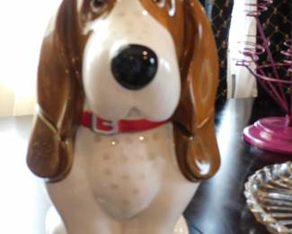 The Pioneer Woman Charlie Basset Hound ceramic cookie jar