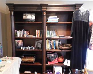 Double bookshelf (one piece)/Solid wood