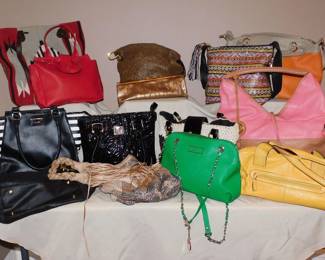 Large assortment of purses and handbags! 
