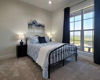 Fordingbridge black metal Queen bed and serta mattress