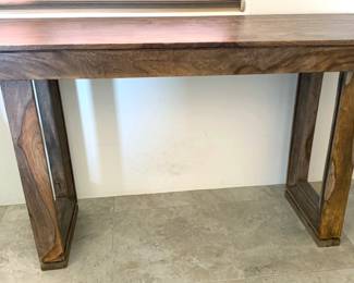 Wood desk / console