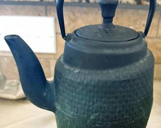 Cast iron Asian teapot