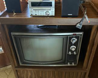 Sony Trinitron TV and stereo system 
