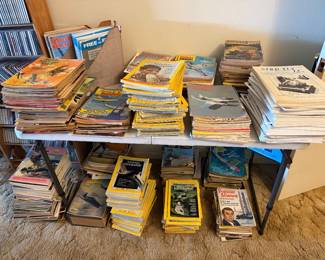 Vintage science and aviation magazines 