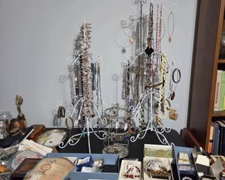 Jewelry - this is only a small fraction of what we will have for sale. Lots of turquoise items - bracelets, necklaces, etc, costume and better jewelry, dreamcatchers