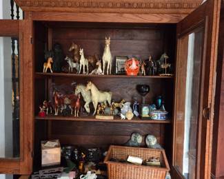 Vintage horses and other antique collectibles