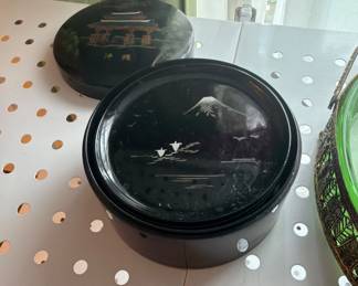 Japanese lacquer coaster set