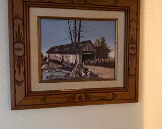 Covered bridge print