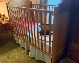 Vintage baby crib