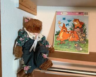 Folksy bear and Bambi children’s puzzle
