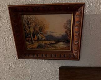 Print in handmade carved frame
