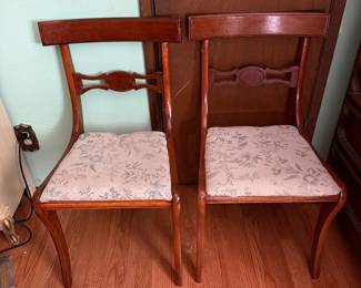 Pair dining room chairs