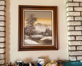 Artwork snow scene