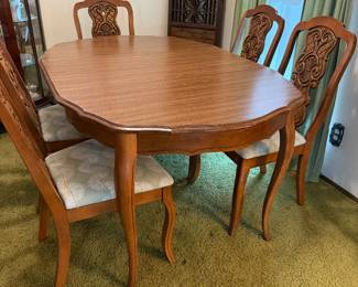 Formal dining room table (also MCM laminate nook table)