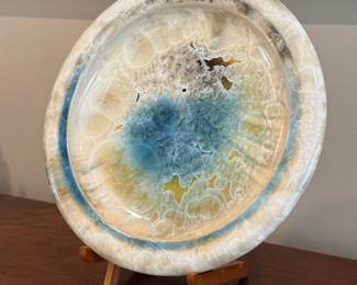 Bill Campbell Flambeaux Crystaline Plate