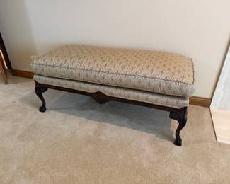 Walter E. Smithe upholstered bench