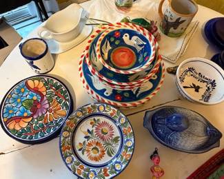 hand painted dinnerware